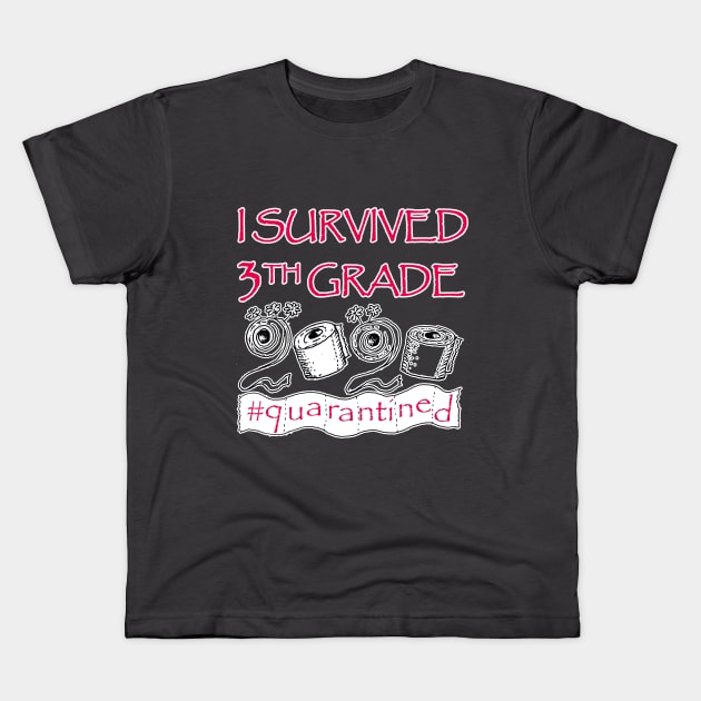 I Survived 3th Grade 2020 Kids T-Shirt by Sofiia Golovina